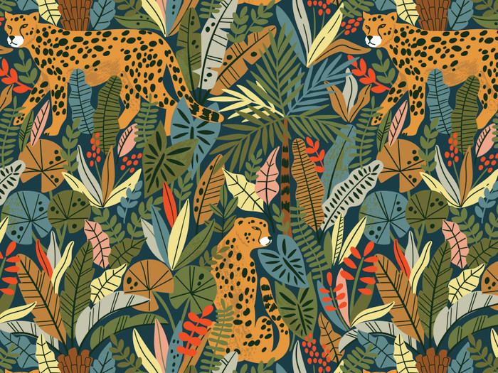 Mural - Cheetah Khaki Multi (Per Sqm)