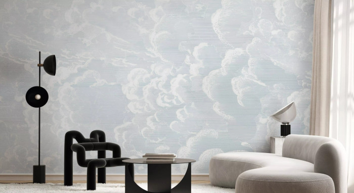 Mural - Cradled In Clouds Blue (Per Sqm)