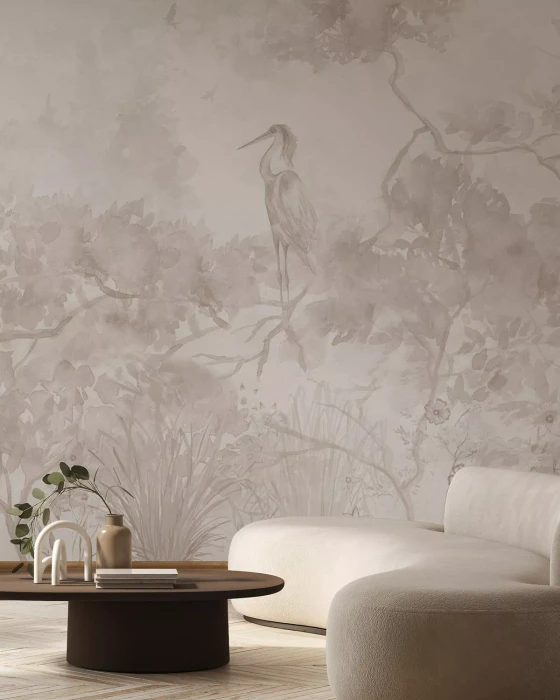 Mural - Up In The Trees Sepia (Per Sqm)