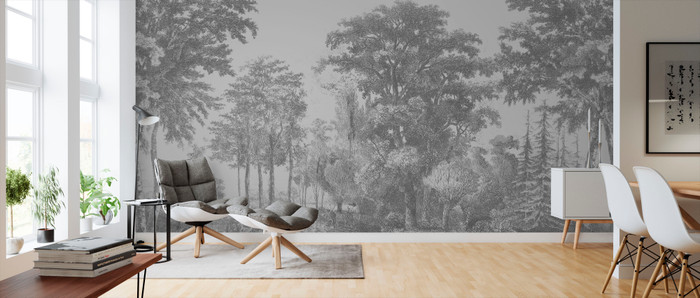 Mural - Slow Meander Grey (Per Sqm)