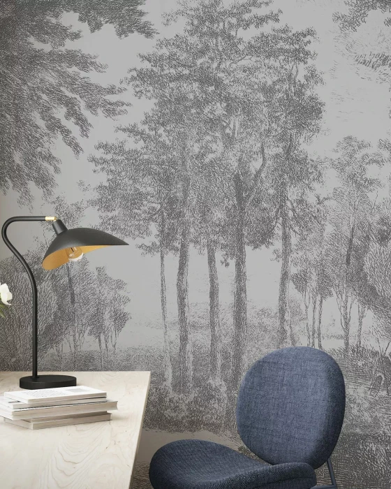 Mural - Slow Meander Grey (Per Sqm)