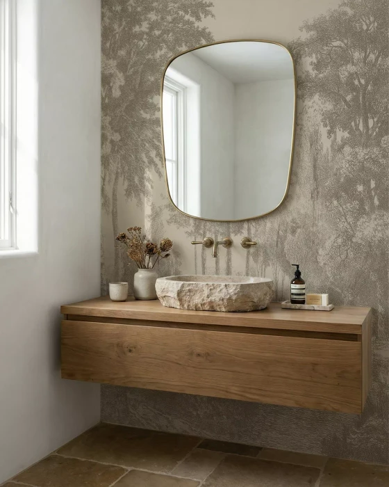 Mural - Slow Meander Sand (Per Sqm)