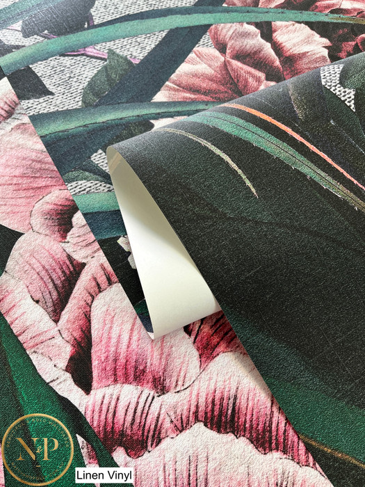 Mural - Peony Summer Grey (Per Sqm)