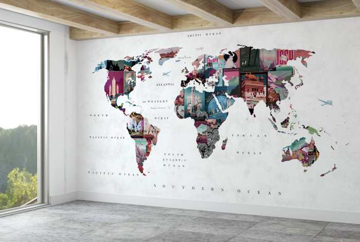 Mural - Vintage Map (Per Sqm)