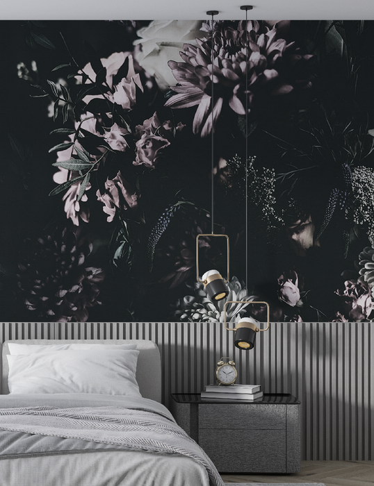 Mural - Midnight Flora Nude (Per Sqm)