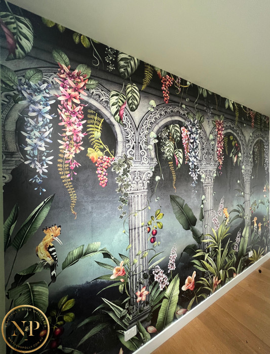 Mural - Gardens Of Petra Black (Per Sqm)