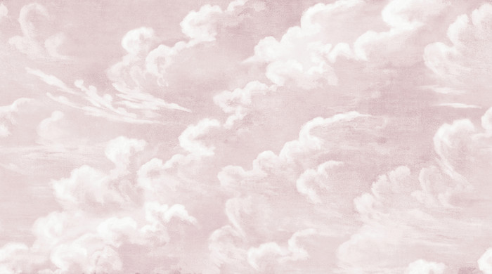 Mural - Clouds Blush Pink (Per Sqm)