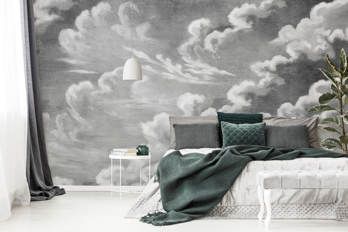 Mural - Clouds Monochrome (Per Sqm)