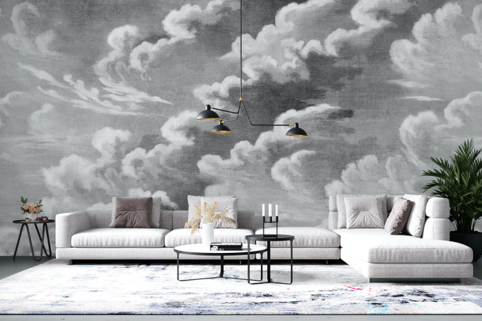 Mural - Clouds Monochrome (Per Sqm)