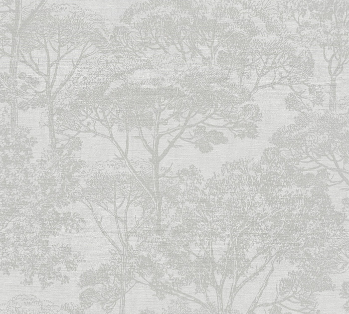 Forest Grey Non Woven Wallpaper | AS Creation Cuba Trees