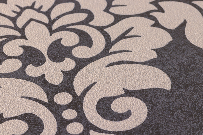 Perry Damask - Charcoal