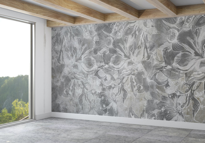 Mural - Devon Cement Grey (Per Sqm)