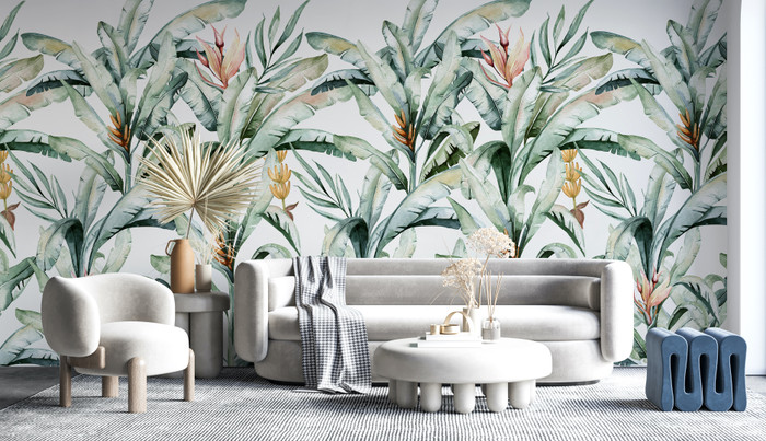 Mural - Banana Palm Leaf (Per Sqm)