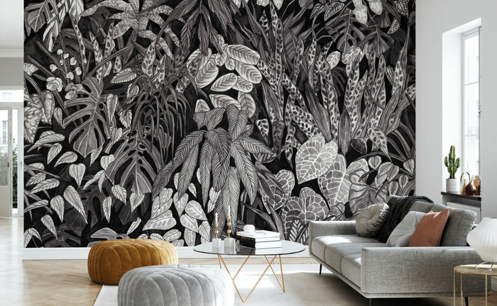 Mural - Tanglewood Wall Black (Per Sqm)