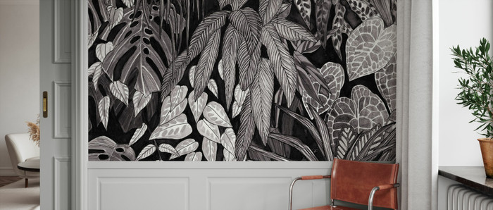 Mural - Tanglewood Wall Black (Per Sqm)