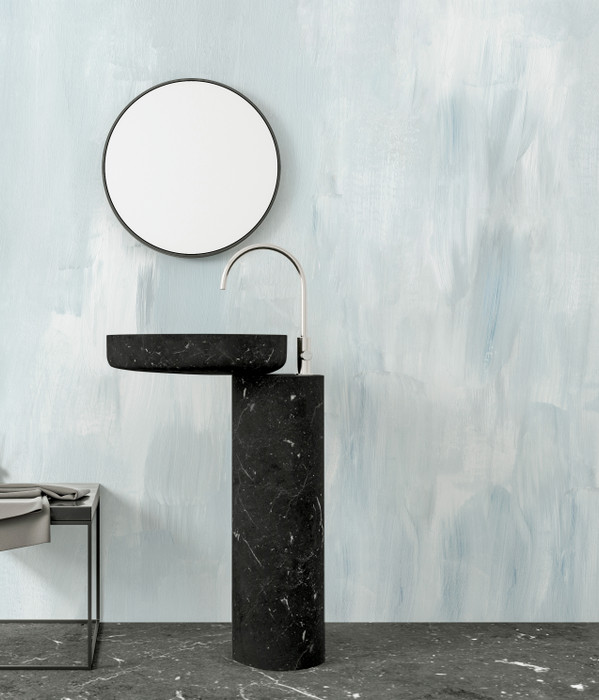 Mural - Venetian Smoke Blue (Per Sqm)