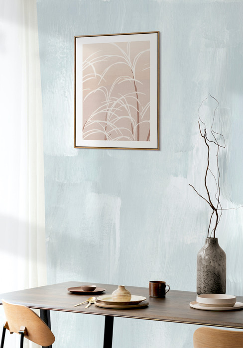 Mural - Venetian Smoke Blue (Per Sqm)