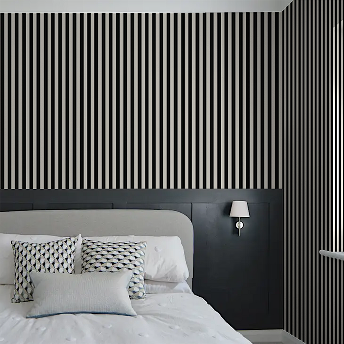 Medium Stripe - Black / Pearl