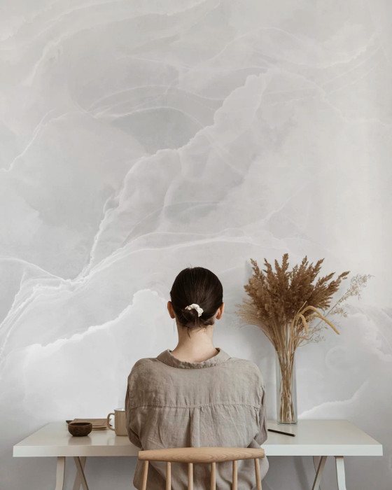 Mural - Marble Breeze Grey (Per Sqm)