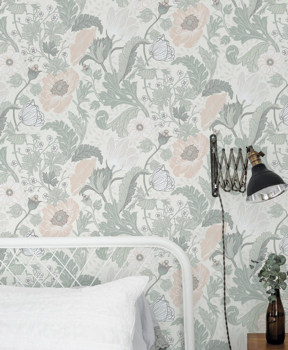 Anemone - White / Light Green