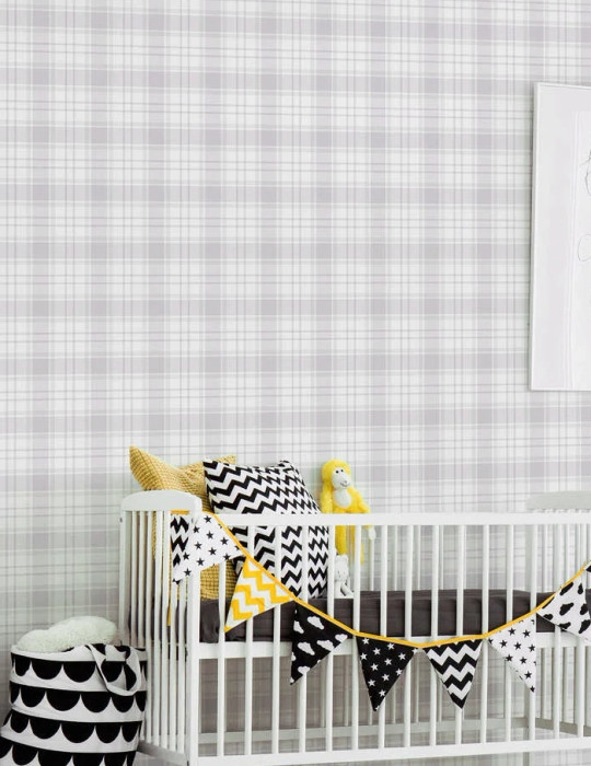 Gingham - White / Grey