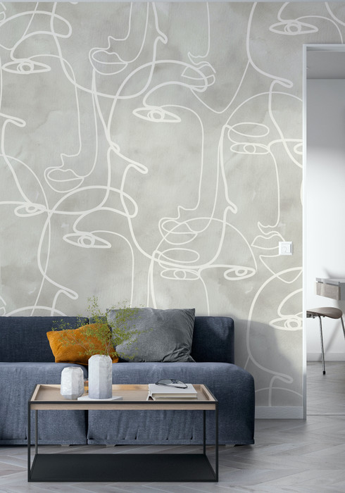 Mural - Line Art Stone (Per Sqm)