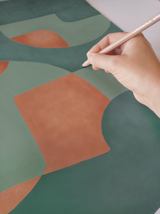 Op'Art - Copper / Green Op'Art - Copper / Green