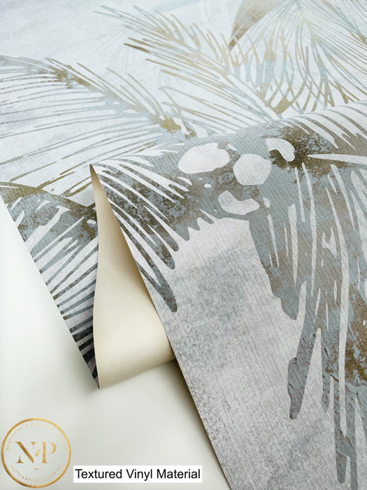 Mural - Sunset Bay Mint / Gold (Per Sqm)