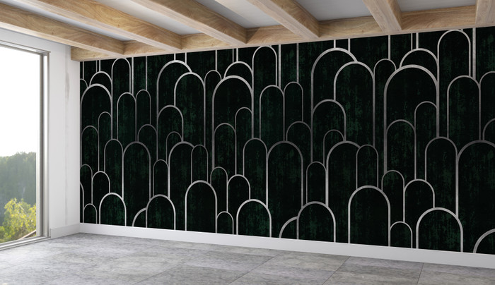 Mural - Arches Forest Green (Per Sqm)