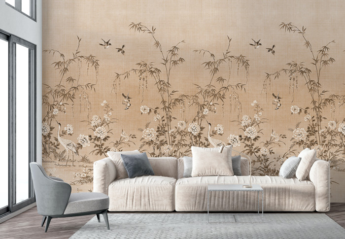 Mural - Chinoiserie Trail Pink (Per Sqm)