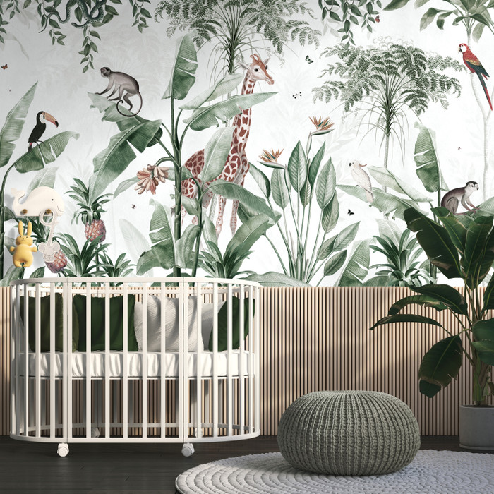 Mural - Pineapple Jungle Emerald (Per Sqm)