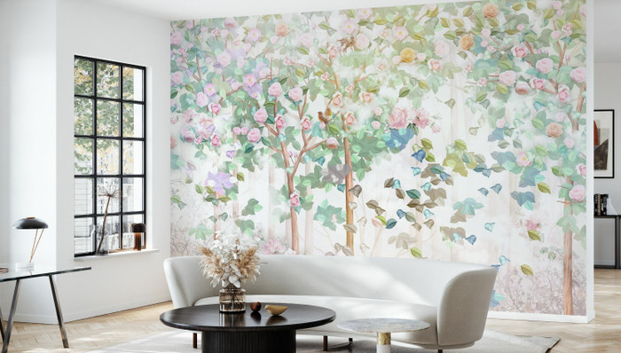 Mural - Trees In Bloom (Per Sqm)