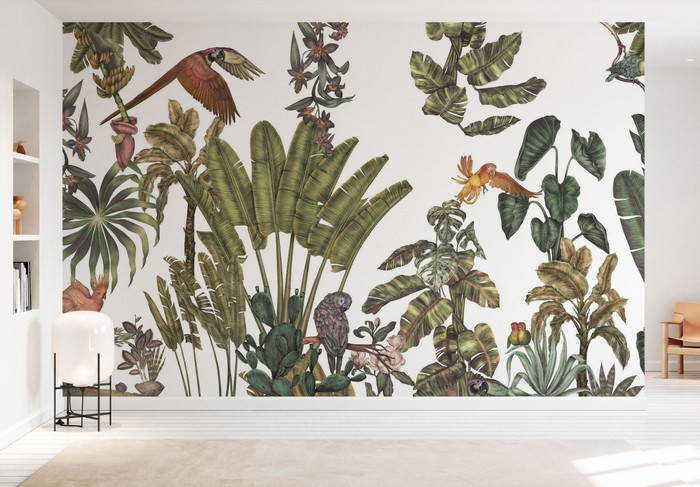 Mural - Parrot Tropical Home (Per Sqm)