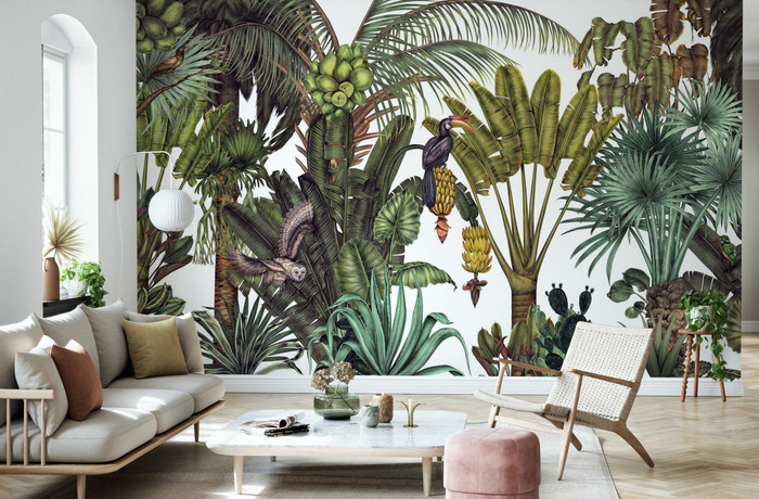 Mural - Birds In The Jungle (Per Sqm)