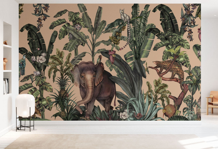 Mural - Jungle Kingdom Ochre (Per Sqm)