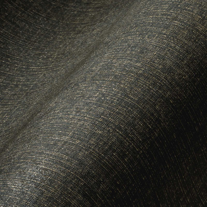 Metallic Linen - Black / Gold