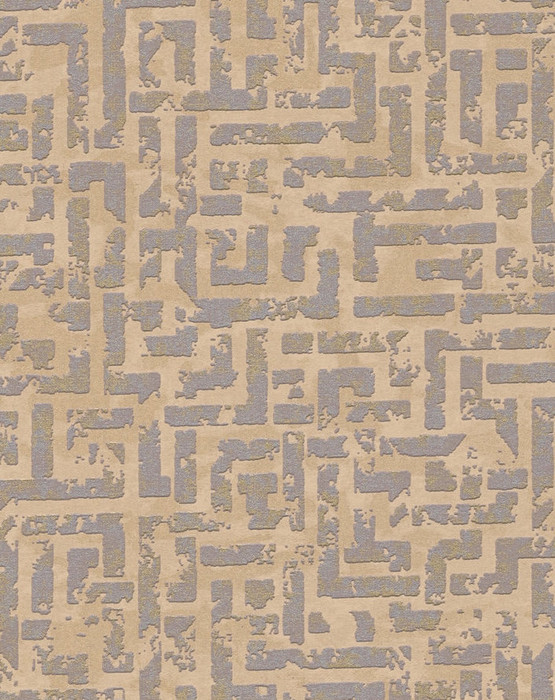 Aztec Maze - Beige / Gold