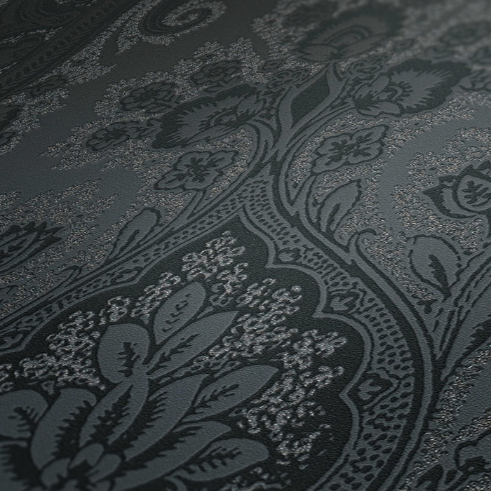 Adorant Damask - Black / Silver