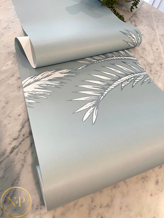 Mural - Palm Fusion Aqua (Per Sqm)