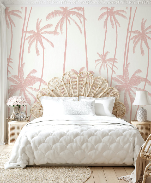 Mural - Coconut Grove Blush Pink (Per Sqm)