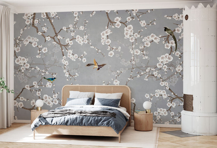 Mural - Les Birds Branches (Per Sqm)