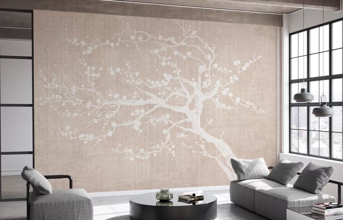 Mural - Sakura Spring Neutral (Per Sqm)