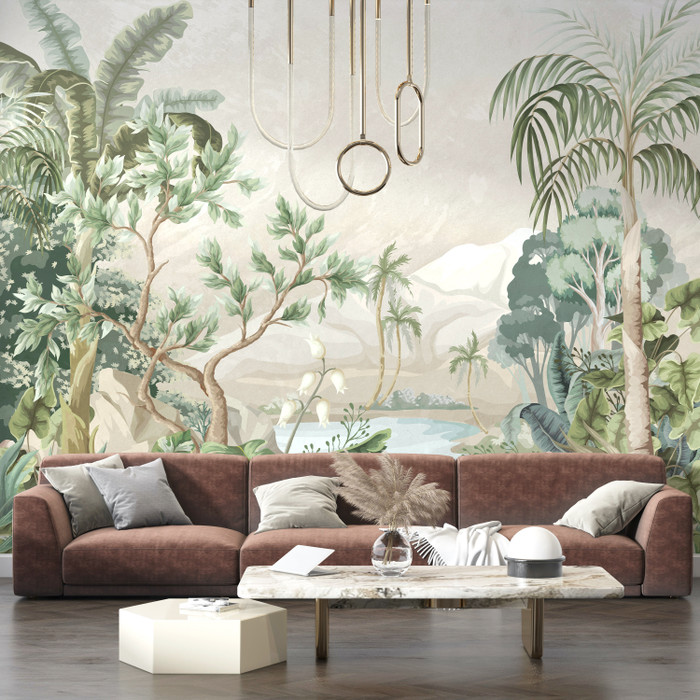 Mural - Jungle Mania Neutral (Per Sqm)