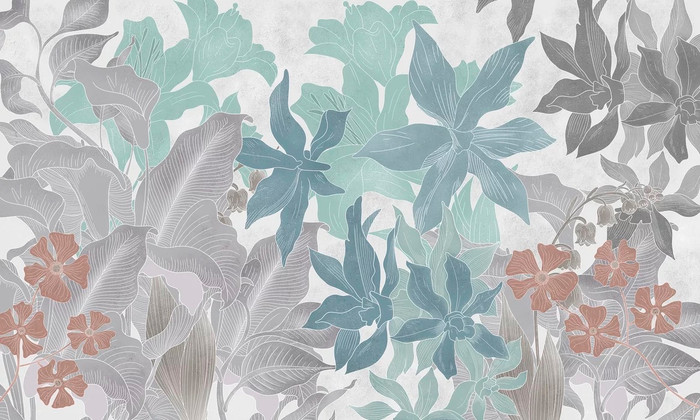 Mural - Foliage Ivory (Per Sqm)