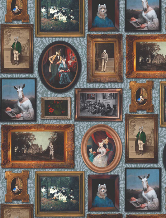 At the Art Gallery - Teal