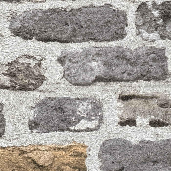 Vintage Brick - Beige / Grey