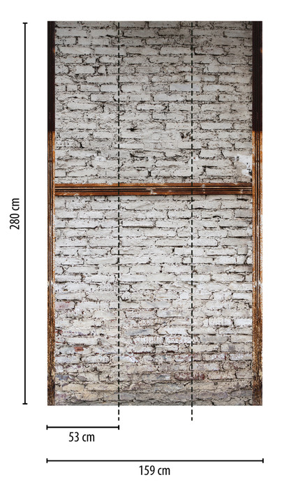 Panel - Whitewashed Brick II