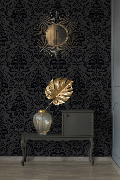 Luxe Damask - Black
