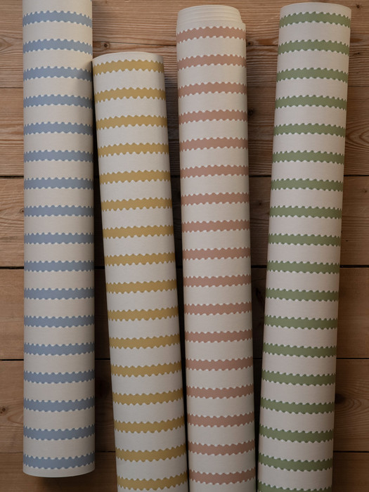 Stitched Stripe - Olive Green