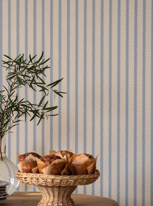 Stitched Stripe - Faded Denim